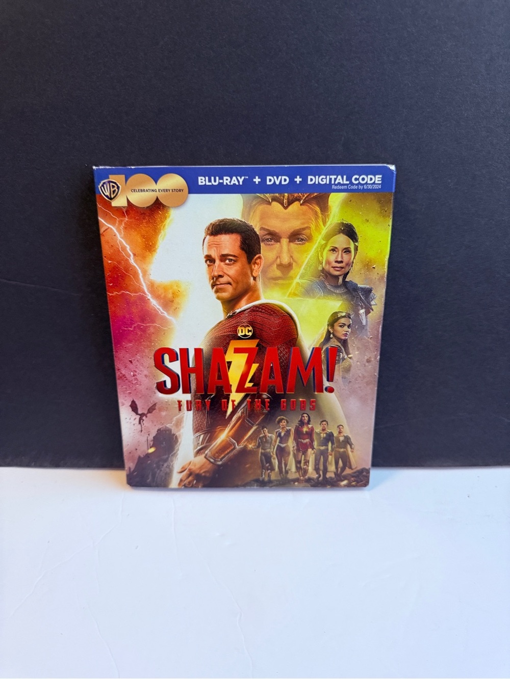 Shazam Fury of the Gods Blu-ray DVD 2023 With Slipcover Zachary Levi DC